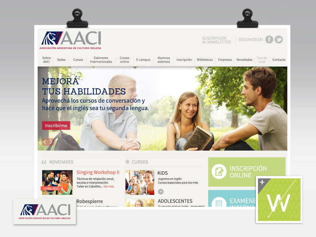 2013 - AACI - Website & e-Campus